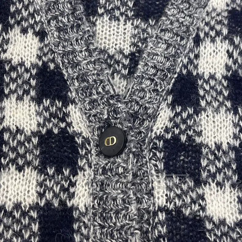 Dior Dior Dark blue plaid alpaca wool mulberry silk cashmere ca Size M / US 6-8 / IT 42-44 - 7 Thumbnail