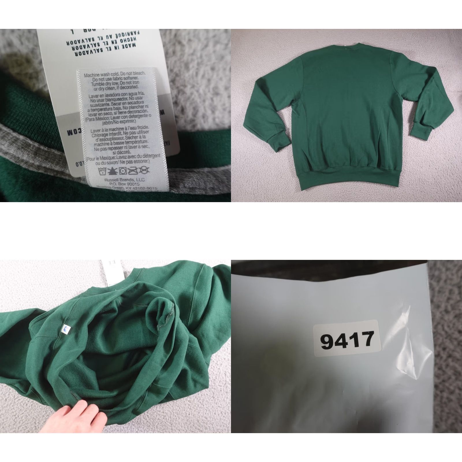 Russell Athletic Russell Athletic Sweatshirt Mens Large Green Crewneck Pullover Fleece Sports Blacklisted? Size US L / EU 52-54 / 3 - 8 Thumbnail