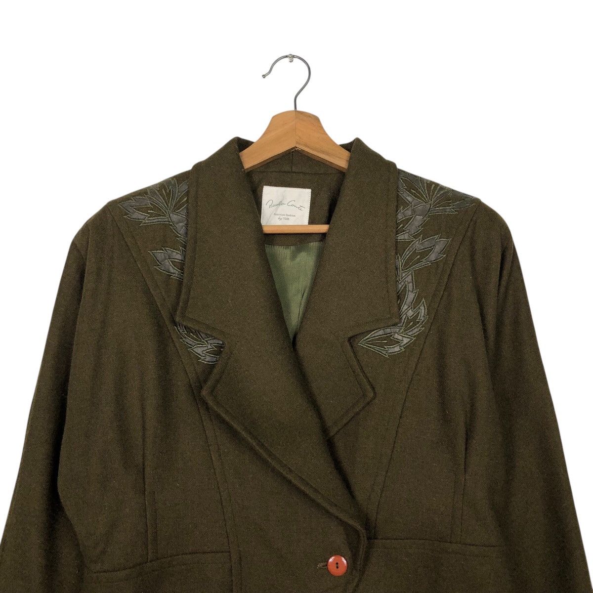 Japanese Brand 📌Vintage Cropped Wool Jacket Double Collar Piccalo Conte Size US M / EU 48-50 / 2 - 4 Thumbnail