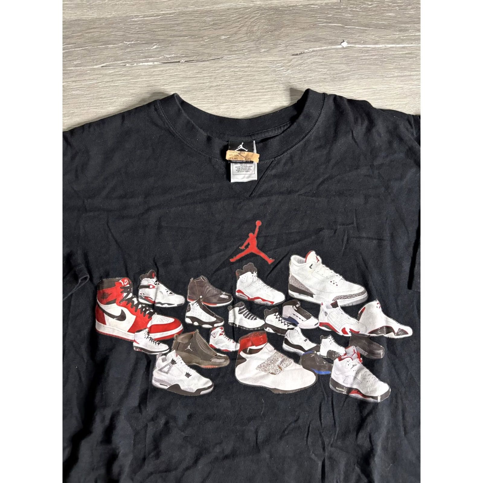 Jordan Brand Jordan Shirt Mens Large Black Retro Shoes Jumpman Graphic Tee T-Shirt Sneaker Size US L / EU 52-54 / 3 - 2 Thumbnail