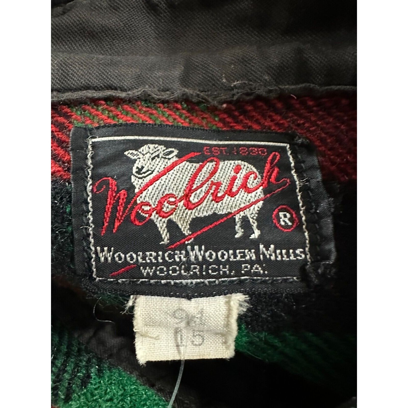Woolrich Woolen Mills Woolrich Wool Flannel Plaid Heavy Weight overshirt rare gree Size US M / EU 48-50 / 2 - 2 Thumbnail