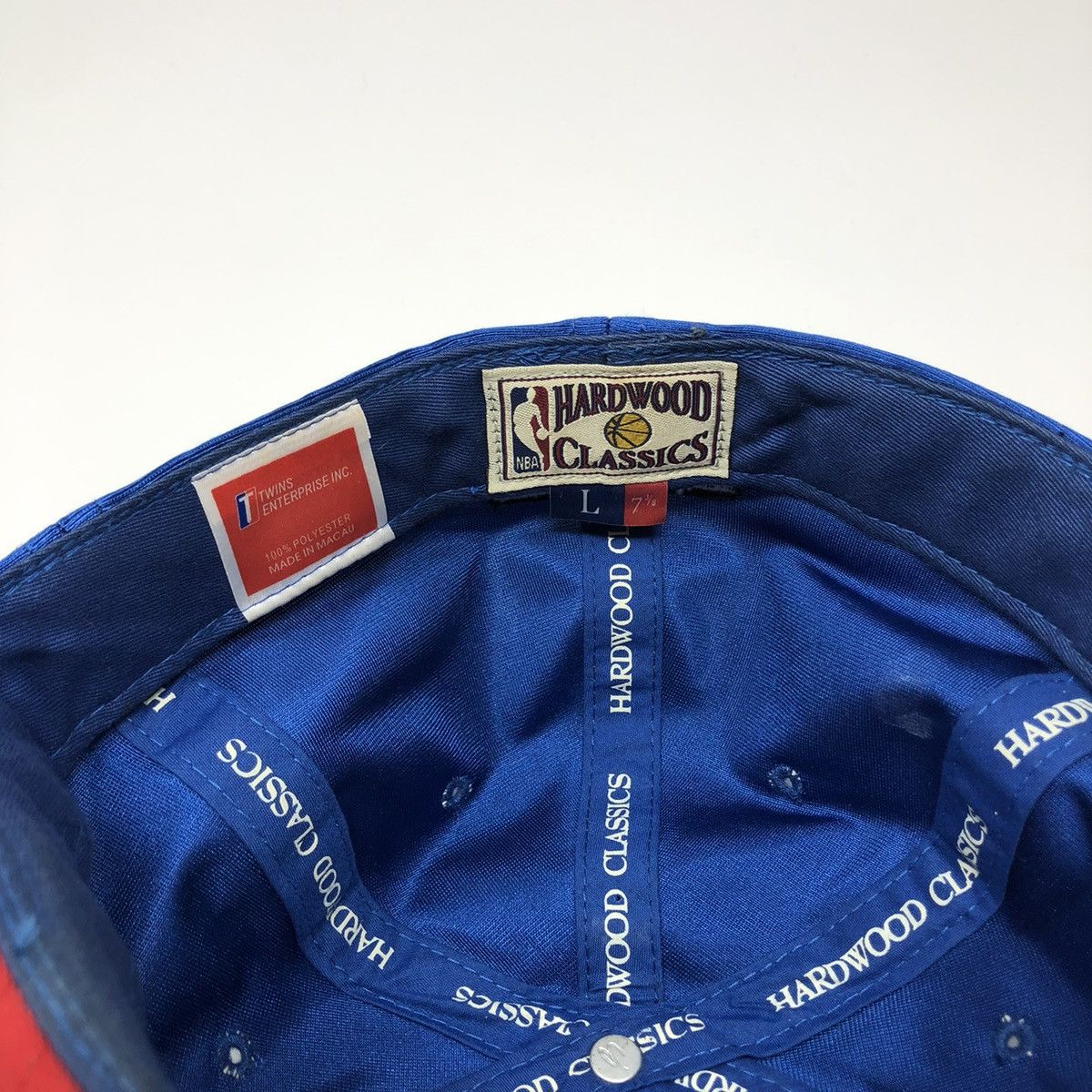 NBA Hardwood Classics New Jersey Nets Fitted Hat 7 3/8 Size ONE SIZE - 11 Thumbnail
