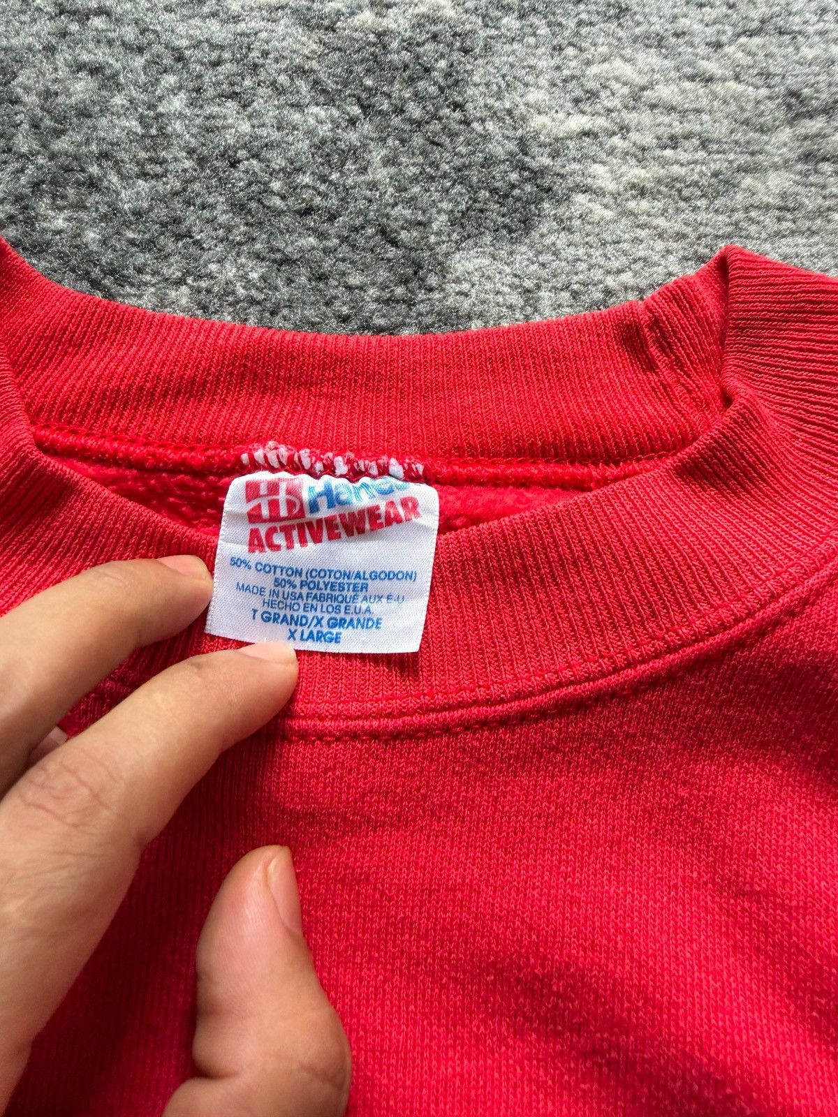 Hanes 90’s Hanes Aphex Twin Music Sweatshirt Size US XL / EU 56 / 4 - 5 Thumbnail