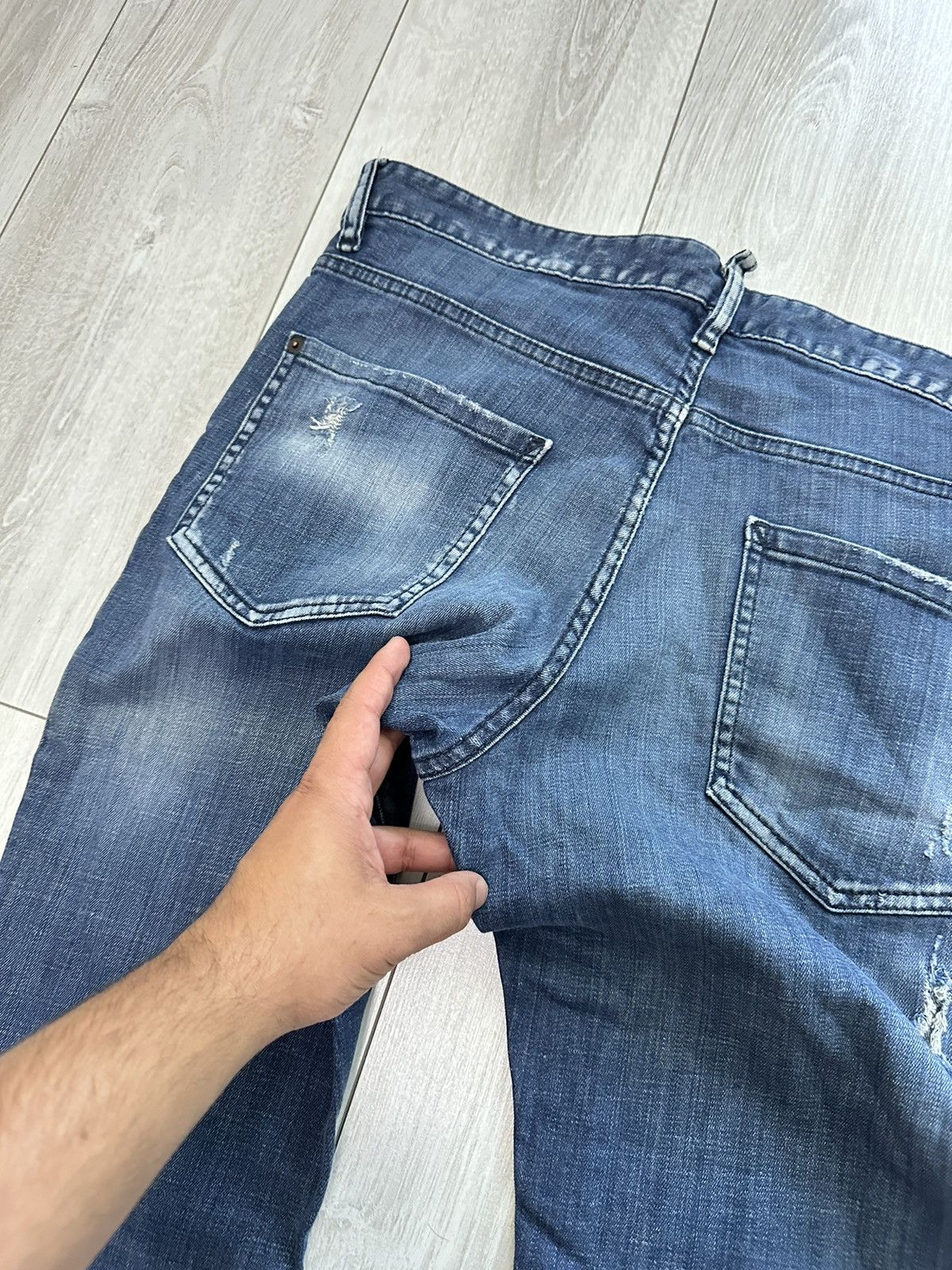 Dsquared2 Dsquared2 Distressed Vintage Denim Jeans Pants (A032) Size US 34 / EU 50 - 20 Thumbnail