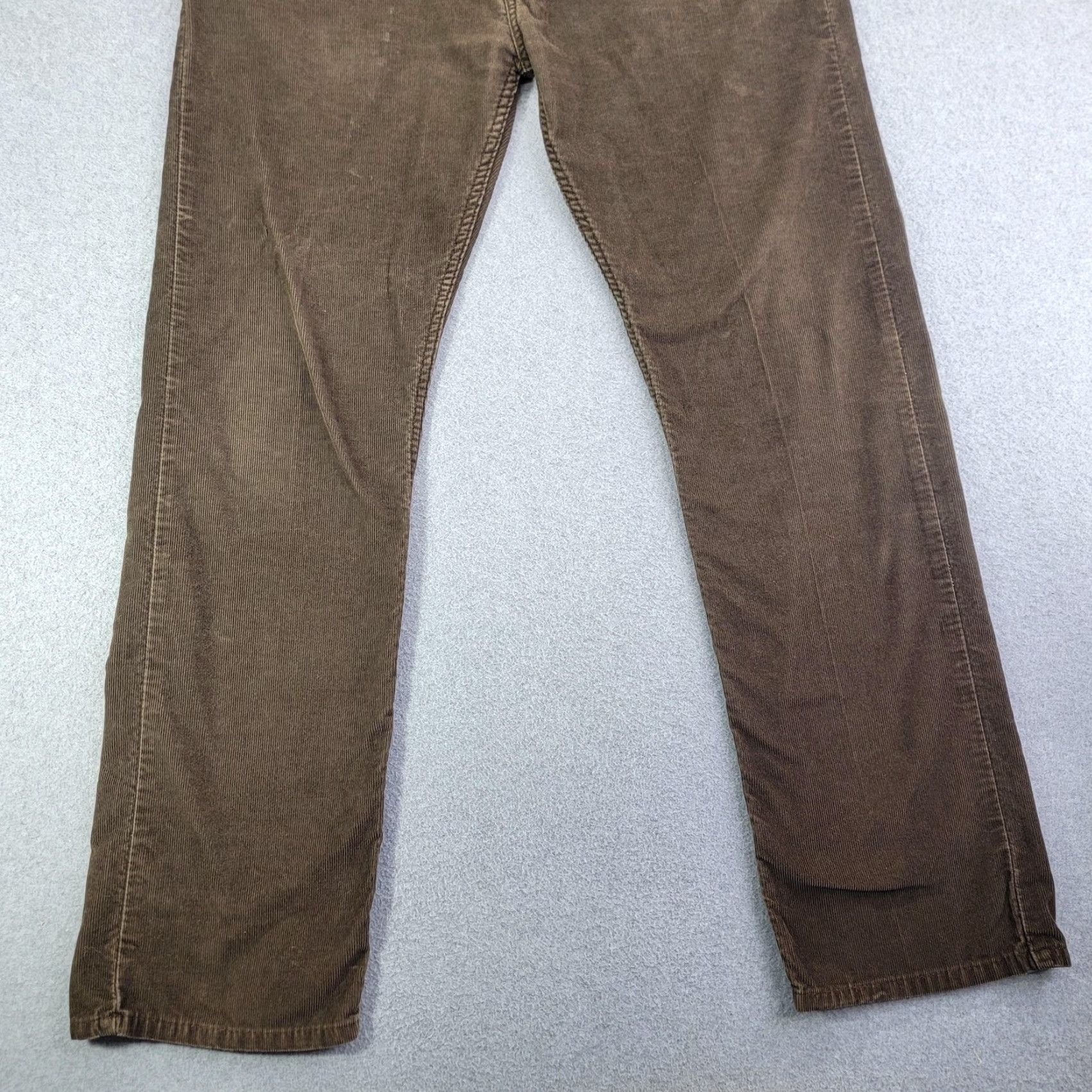 Levi's Levi's 505 Pants Mens 36x32 Brown Corduroy 5-Pocket Straight Fit Casual Shirt? Size US 36 / EU 52 - 2 Thumbnail