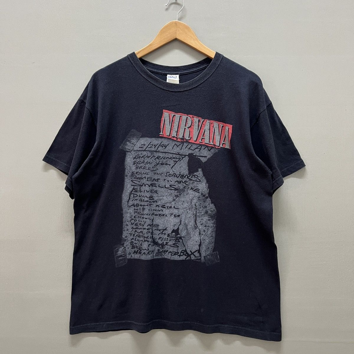 Band Tees Vintage T-shirt Nirvana Tour Band Grunge Kurt Cobain Size US L / EU 52-54 / 3 - 1 Thumbnail