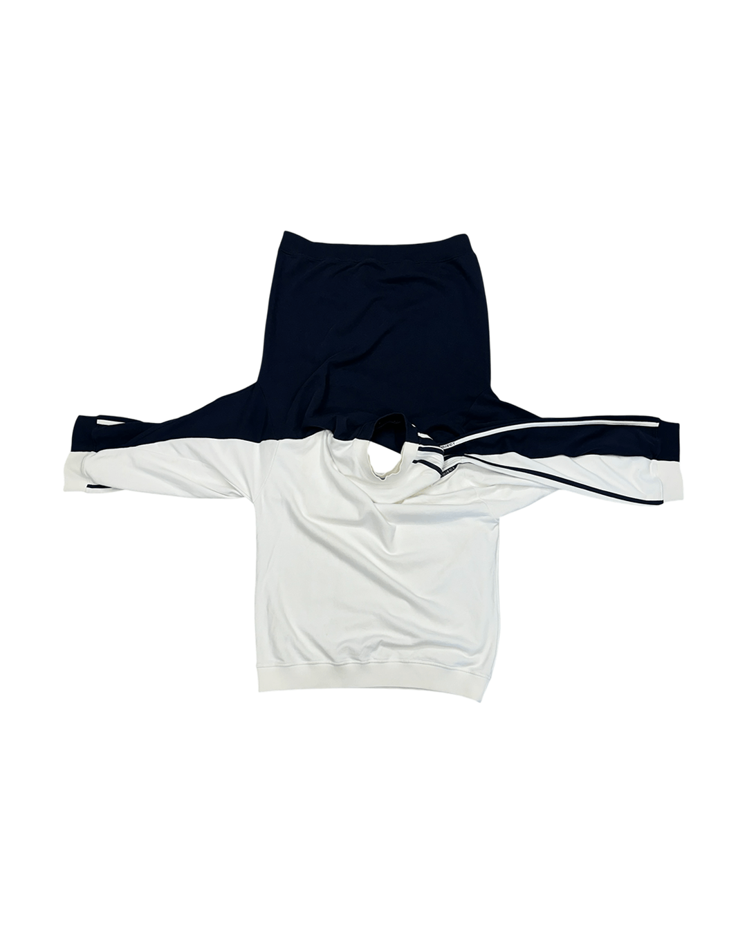 Y/Project Y/Project AW18 Double Layer Sweatshir Navy & White Size US S / EU 44-46 / 1 - 7 Thumbnail