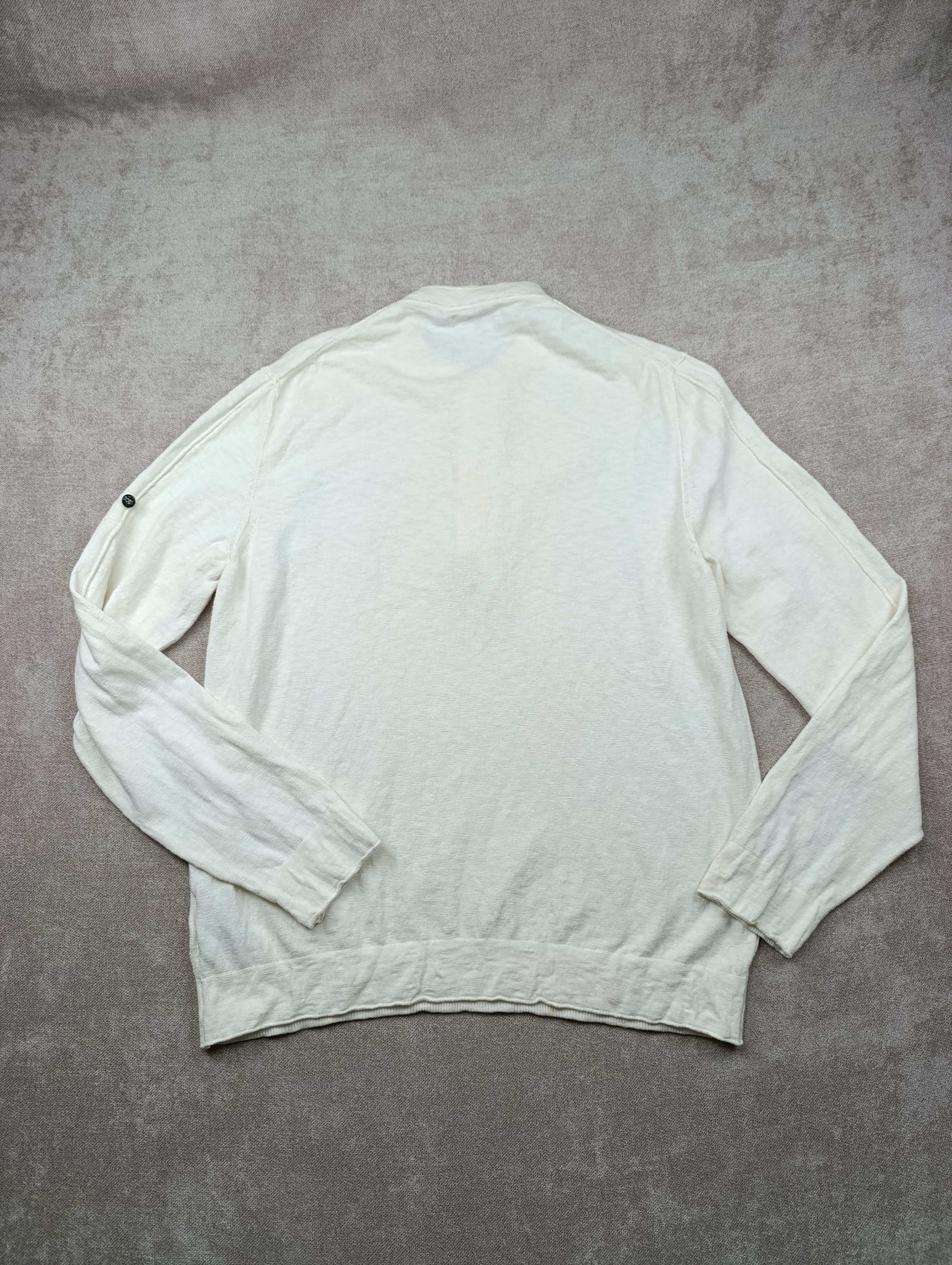 Stone Island Vintage Stone Island Archive Henley Sweater Knit Ivory XXL Size US XXL / EU 58 / 5 - 24 Thumbnail