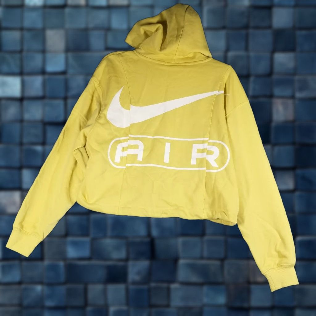 Nike Nike Womens XS Hoodie French Terry Oversized Full-Zip Yellow 90s Style Size XS / US 0-2 / IT 36-38 - 1 Thumbnail