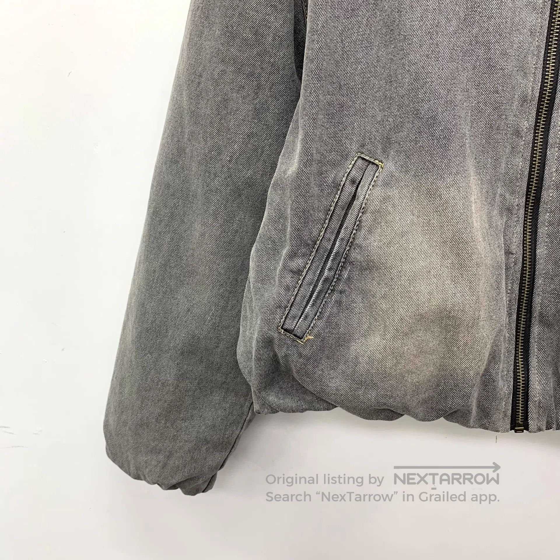 Other Amisu Garment Gray cotton water-washed collar zip-through Size XS / US 0-2 / IT 36-38 - 4 Thumbnail