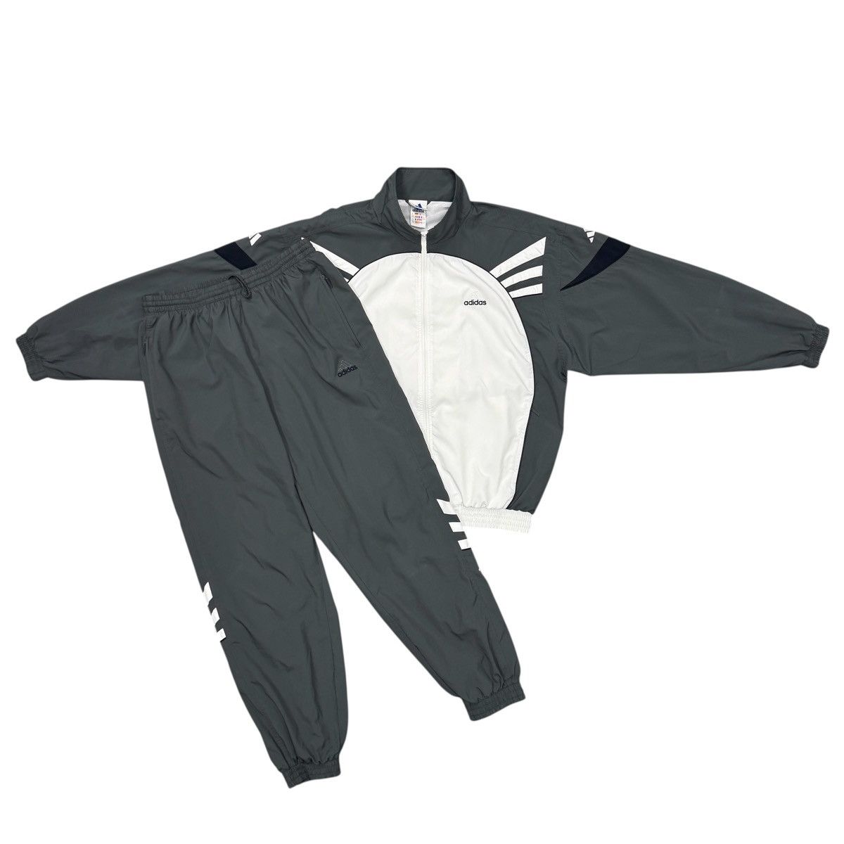 Adidas Vintage Adidas Track Suit Set Pants / Jacket 90s Men Size L Size US L / EU 52-54 / 3 - 1 Thumbnail