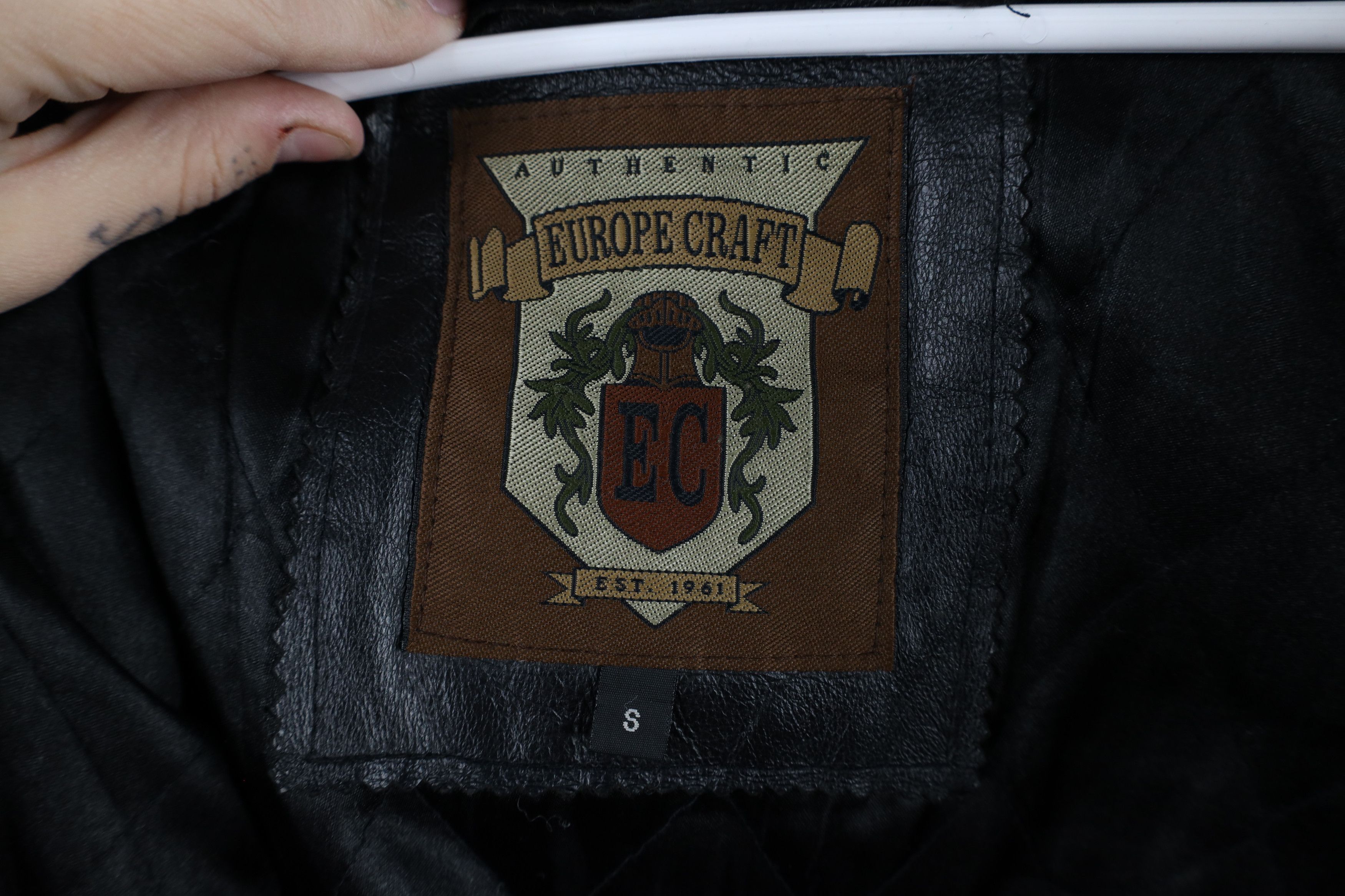 Vintage Vintage 90s Streetwear Toggle Button Hooded Leather Jacket Size US S / EU 44-46 / 1 - 10 Thumbnail