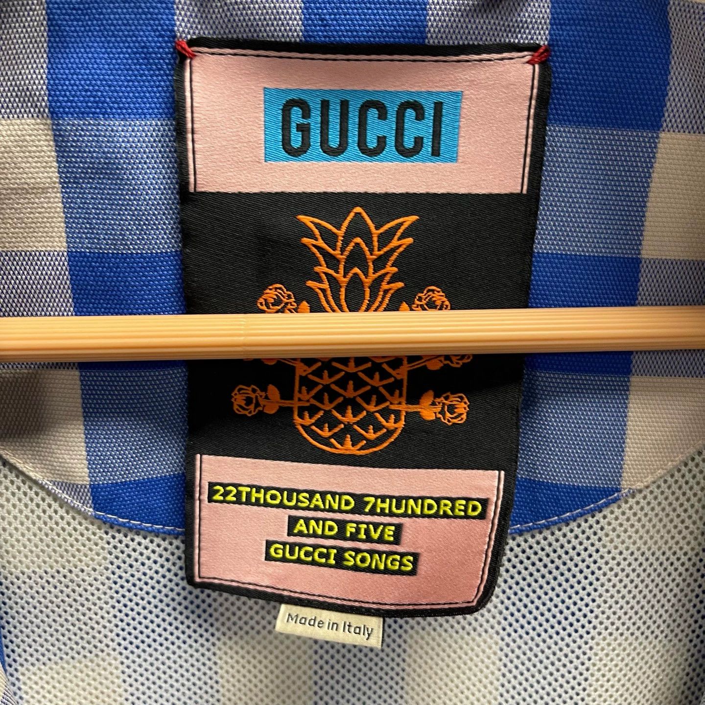 Gucci Gucci Pineapple G check GG tape jacket 48 NWT Size US M / EU 48-50 / 2 - 4 Thumbnail