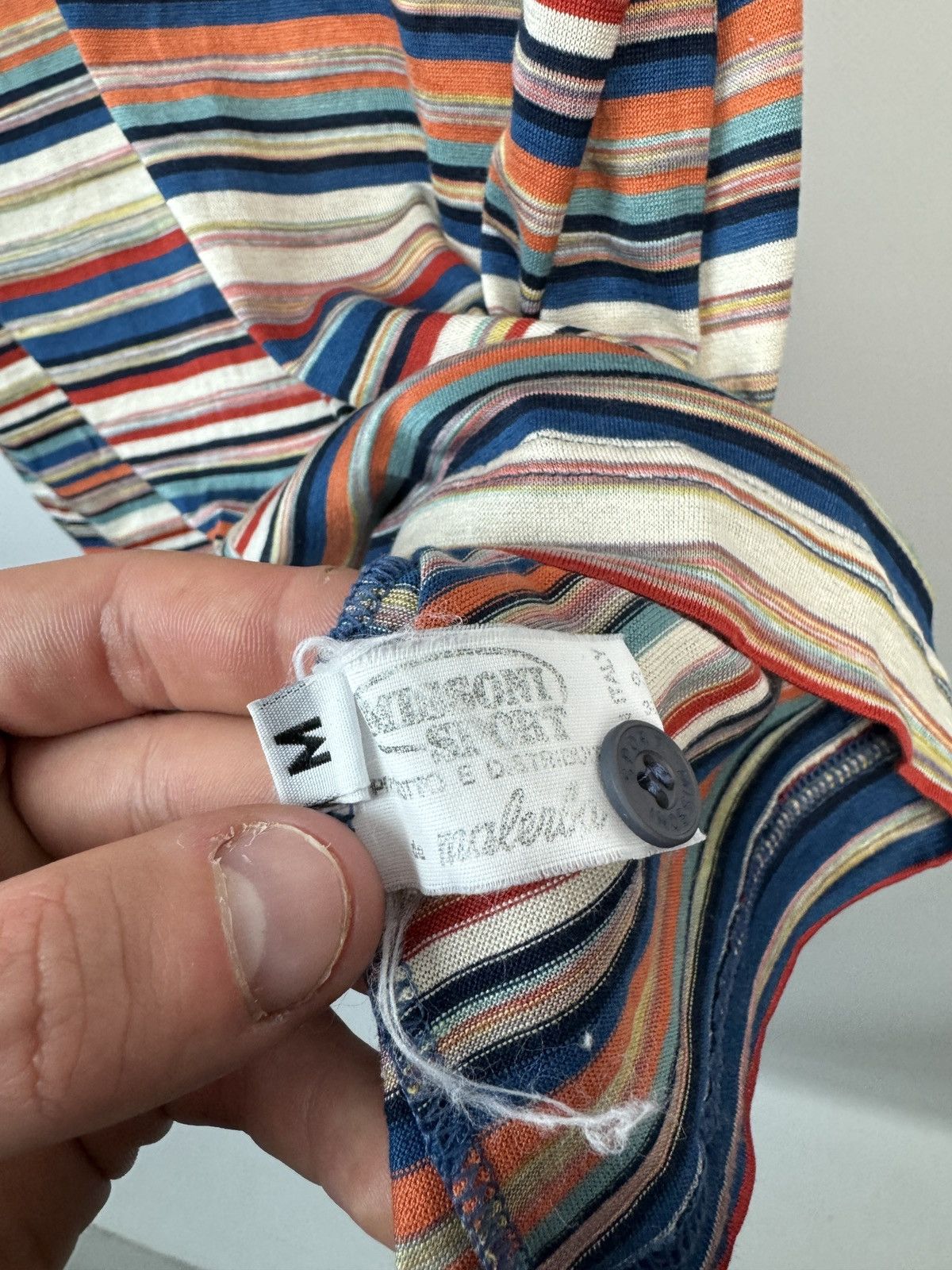 Missoni 90s Missoni Sport Italian Striped Multicolour Polo Tee Size US M / EU 48-50 / 2 - 6 Thumbnail