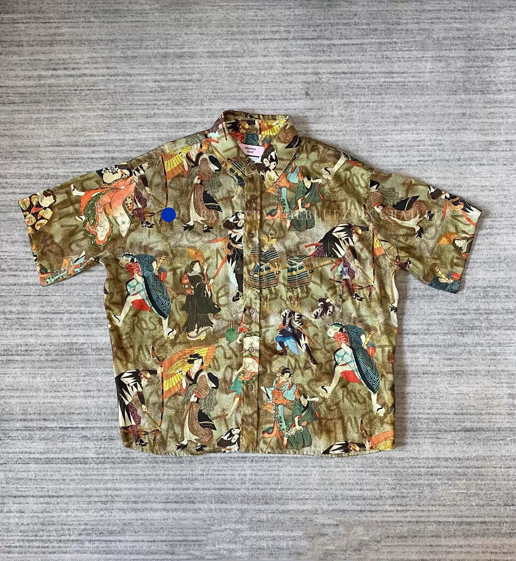 Martine Rose Retro Geisha Print Aloha Shirt in Multi Size US S / EU 44-46 / 1 - 1 Thumbnail