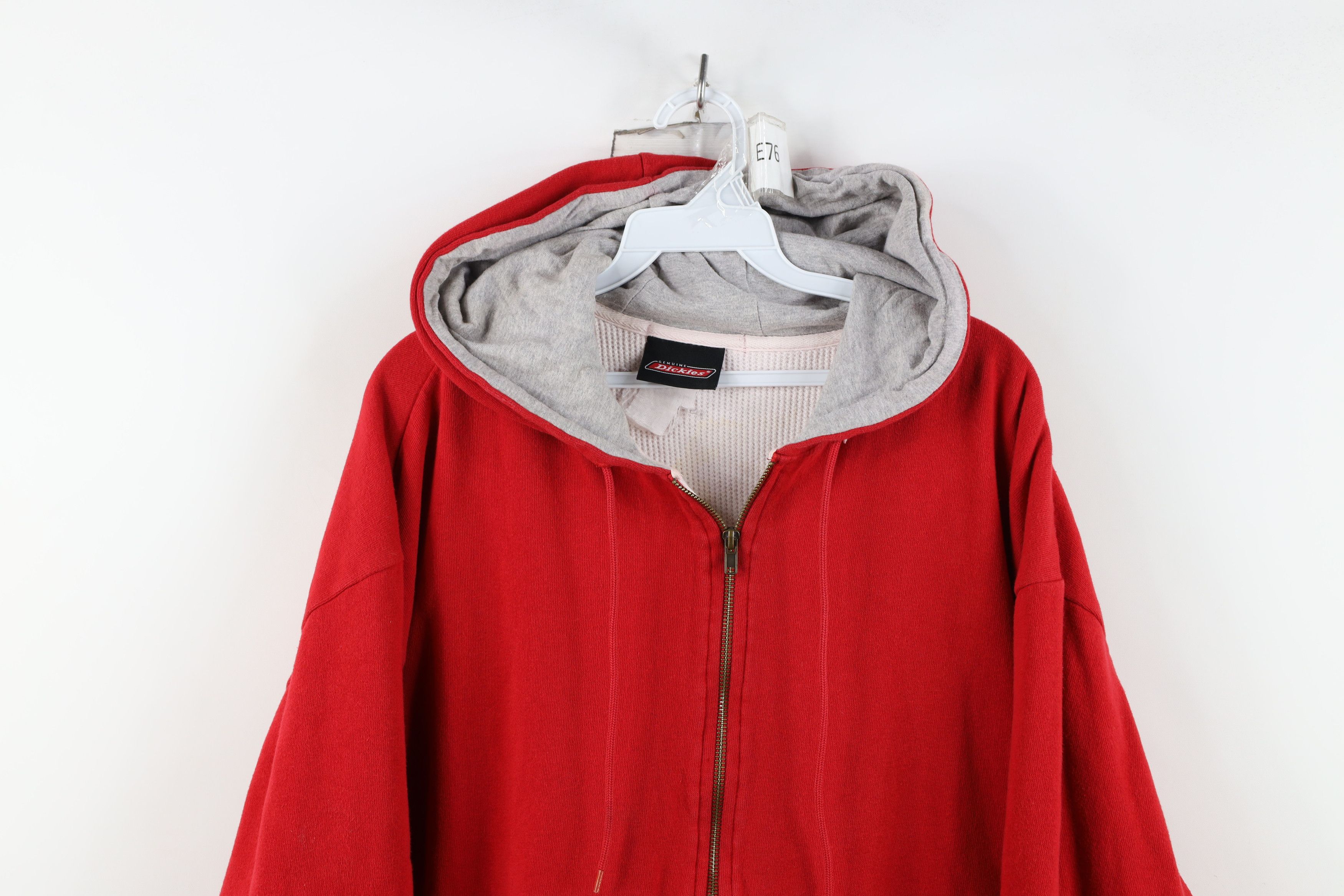 Dickies Vintage Dickies Thermal Waffle Knit Lined Hoodie Sweatshirt Size US XL / EU 56 / 4 - 2 Thumbnail