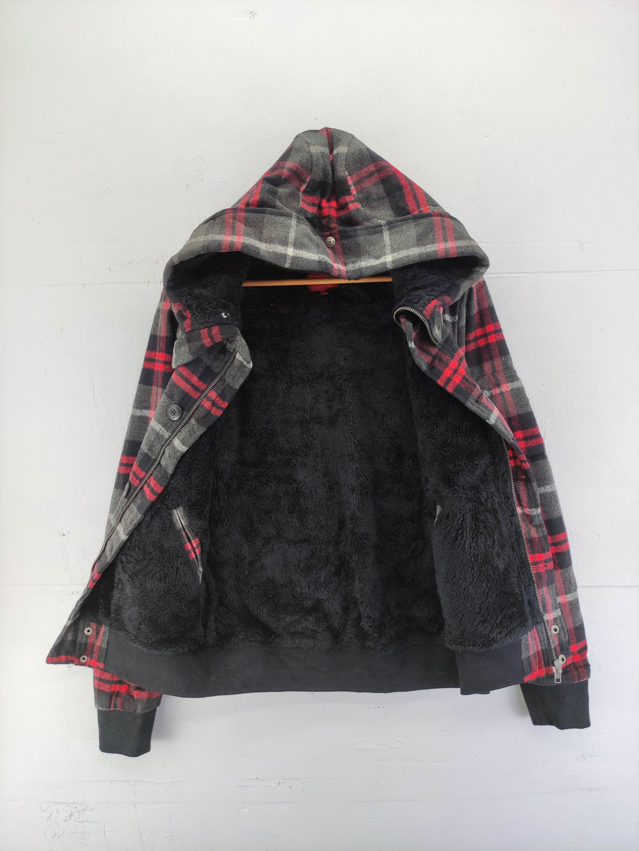 Edwin Edwin Bomber Jacket Style Wool Hoodie Lined Fleece Zipper Size US M / EU 48-50 / 2 - 3 Thumbnail