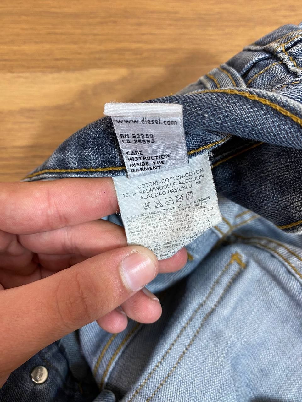Designer × Diesel × Japanese Brand DESIGNER Y2K DIESEL JAPANESE STYLE JEANS STREETWEAR 90s Size US 34 / EU 50 - 4 Thumbnail