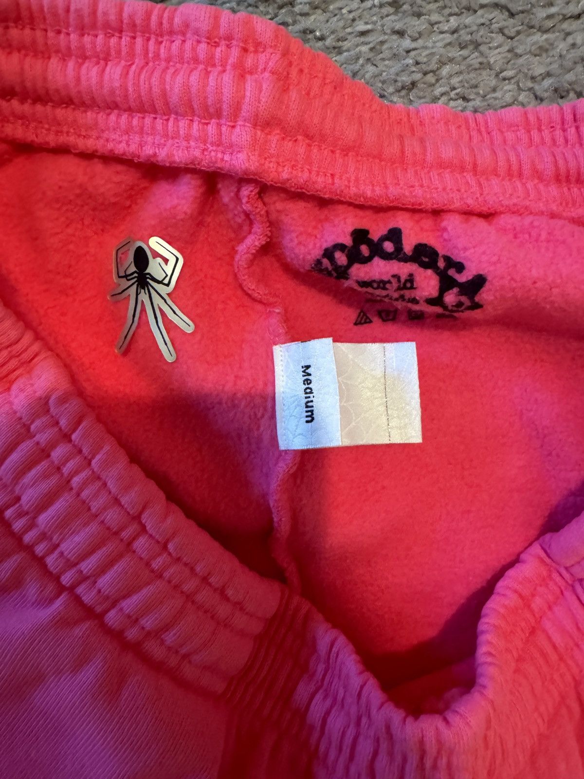 Sp5der Spider P*nk V2 Sweatpants Pink Size US 32 / EU 48 - 6 Thumbnail