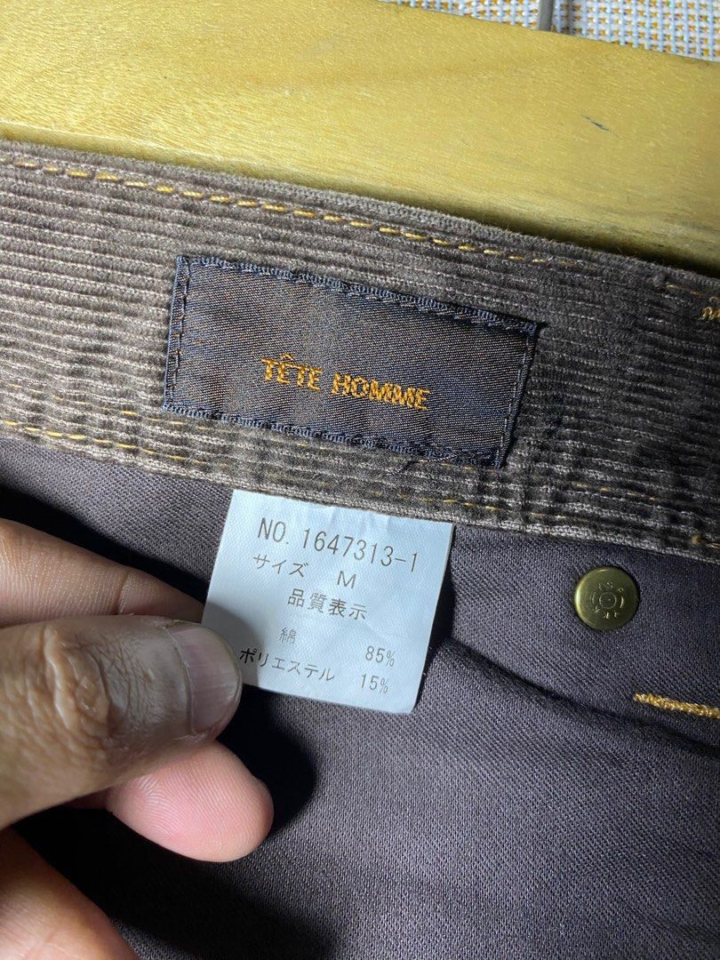 Tete Homme Tete Homme brown cord oants Size US 34 / EU 50 - 6 Thumbnail
