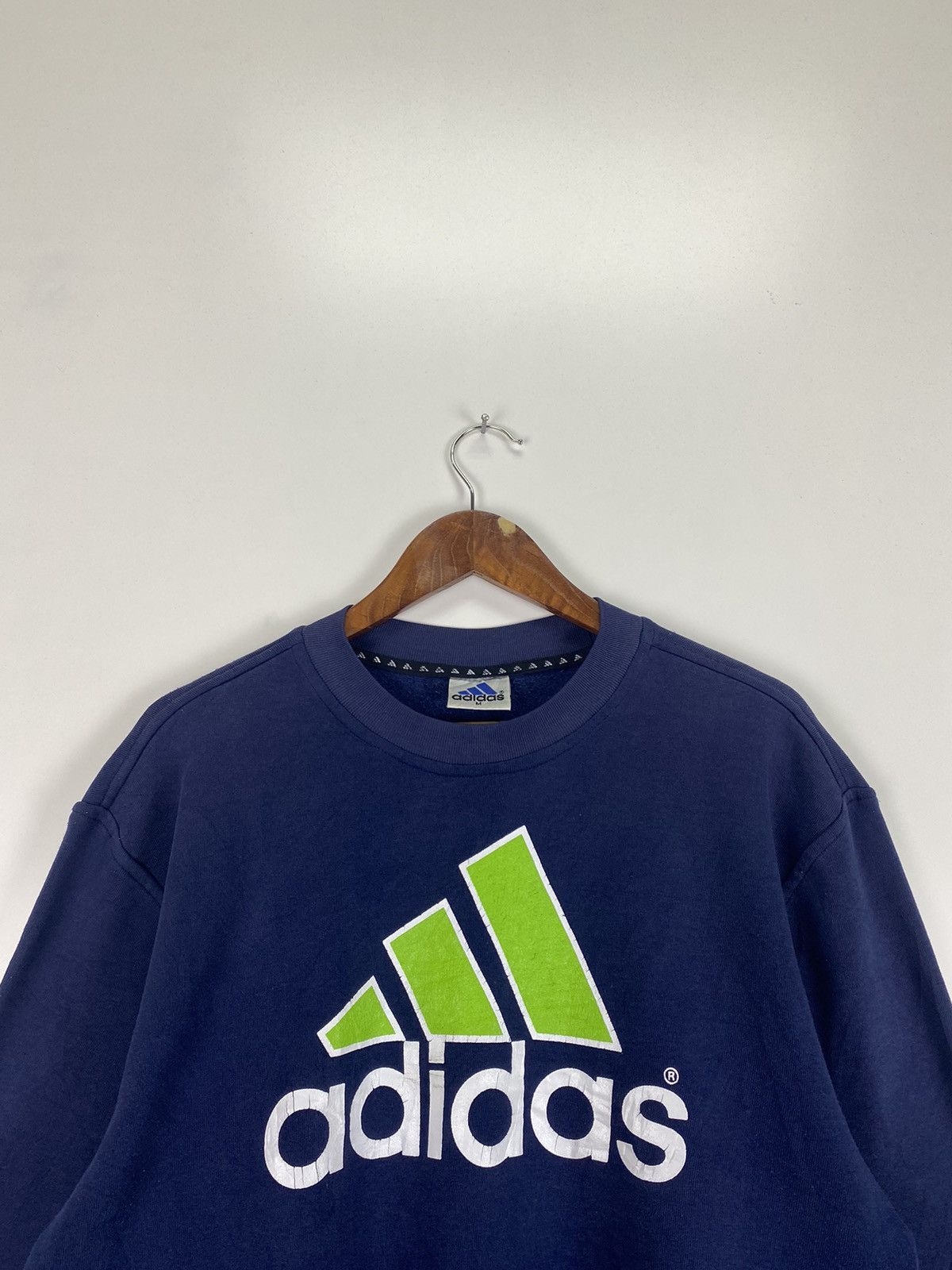 Adidas × Vintage Vintage 90’s Adidas big logo sweatshirt Size US M / EU 48-50 / 2 - 7 Thumbnail