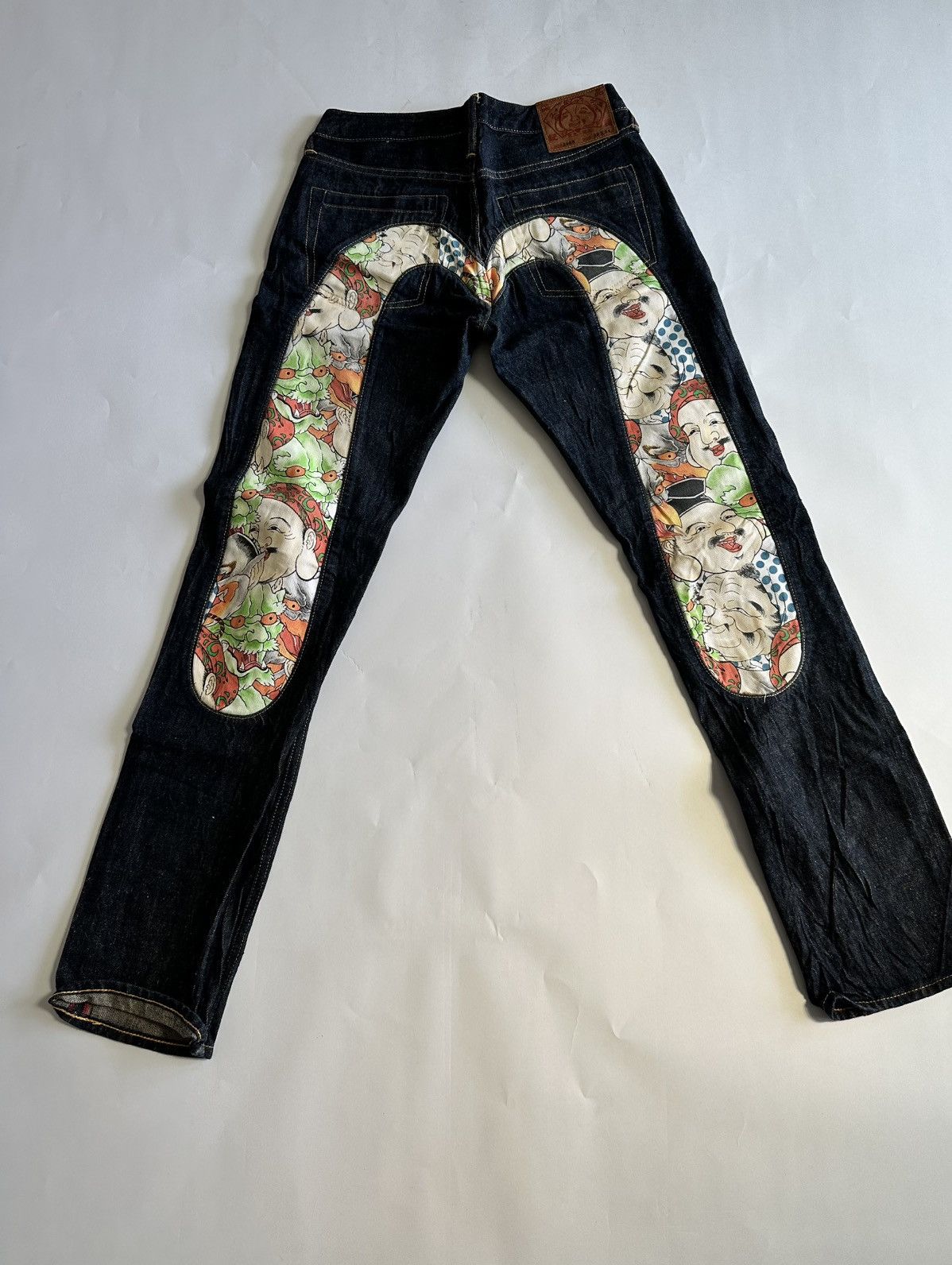 EVISU MULTICOLOR PAINTED DIACOCK JEAN SIZE 29X34