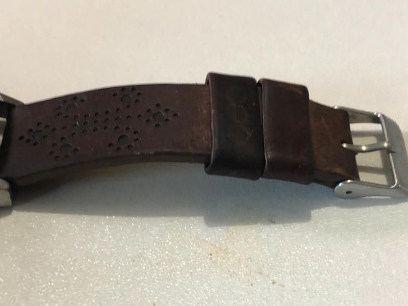 Komono Komono Estelle Pastel silver dial brown leather strap watch Size ONE SIZE - 3 Thumbnail