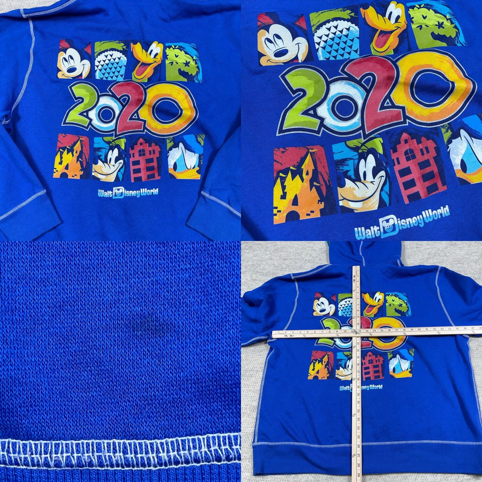 Disney Walt Disney World Hoodie Men 3XL Blue Full Zip Sweatshirt Jacket 2020 Adult Disney Hoodie Blue 3XL Men Mickey 90s Cartoon Retro Full Zip Graphic Print Size US XXL / EU 58 / 5 - 8 Thumbnail