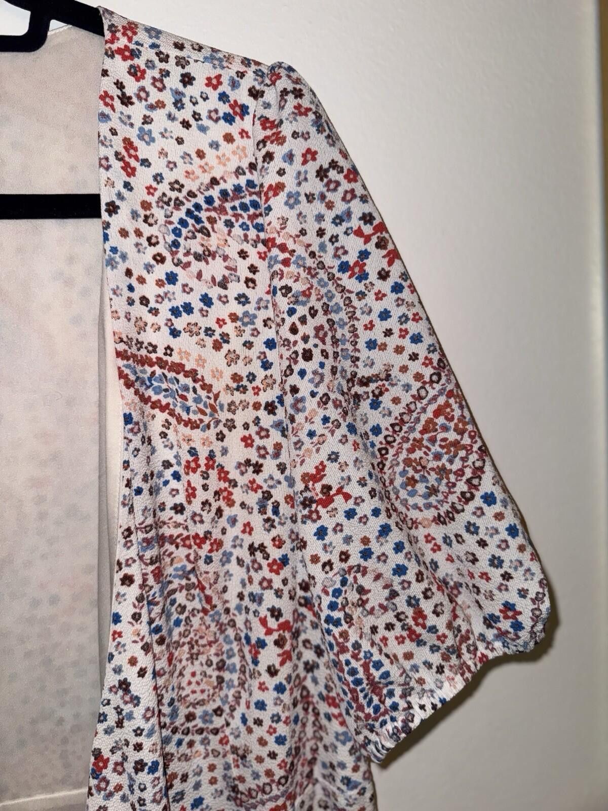 Sage Sage Collection Puff Sleeve Paisley Wrap Midi Dress Size 12 Size XL / US 12-14 / IT 48-50 - 5 Thumbnail