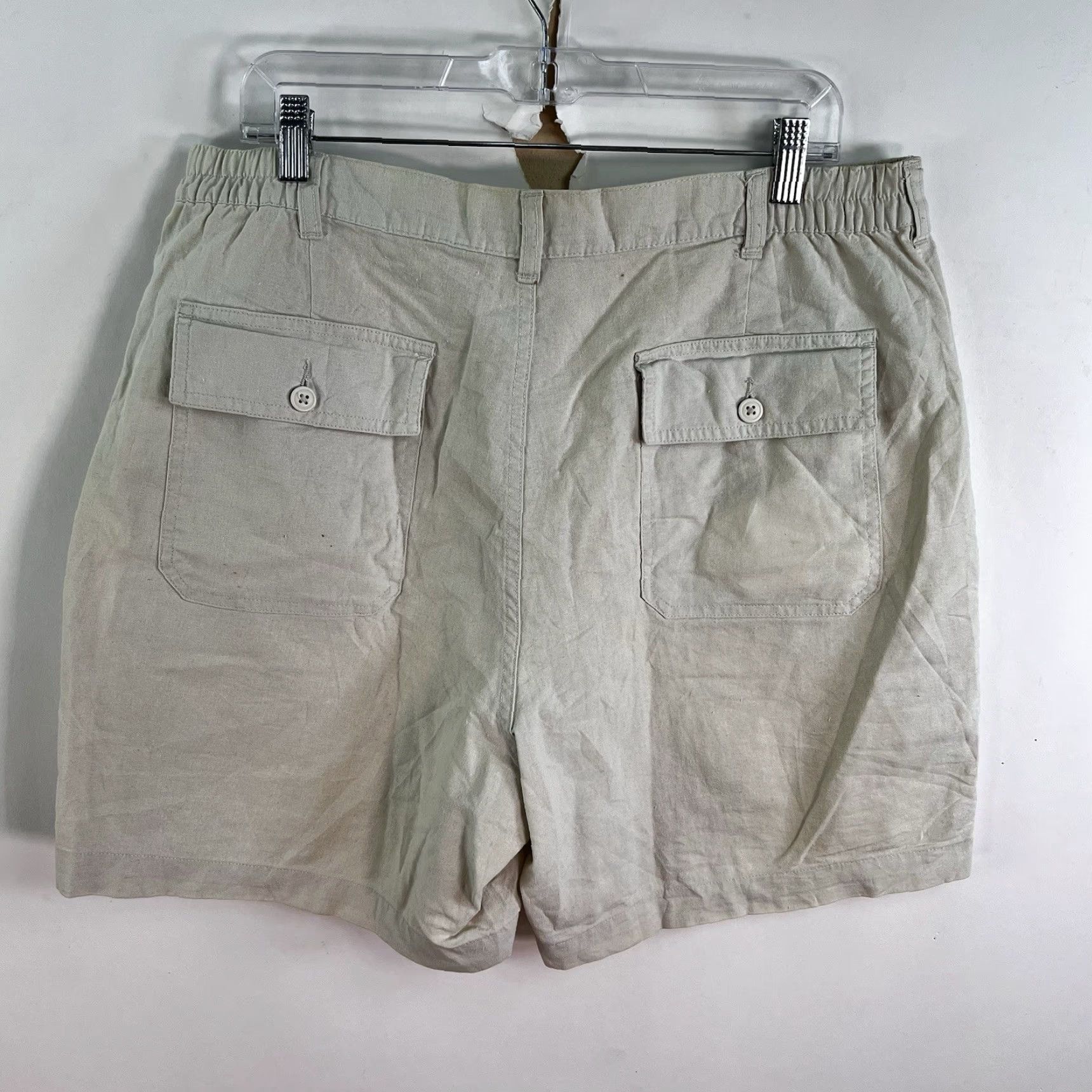 Vintage Savlle Row Casual Bermuda Shorts Mens Size 36 Beige 7-Inch Inseam Classic Fit Outdoor Travel Size US 36 / EU 52 - 4 Thumbnail