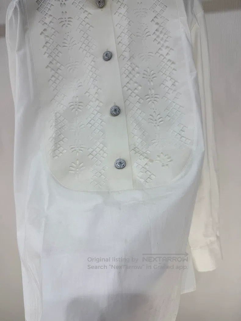 Chanel Chanel Hollow-out stitching snowflake button shirt Size S / US 4 / IT 40 - 3 Thumbnail