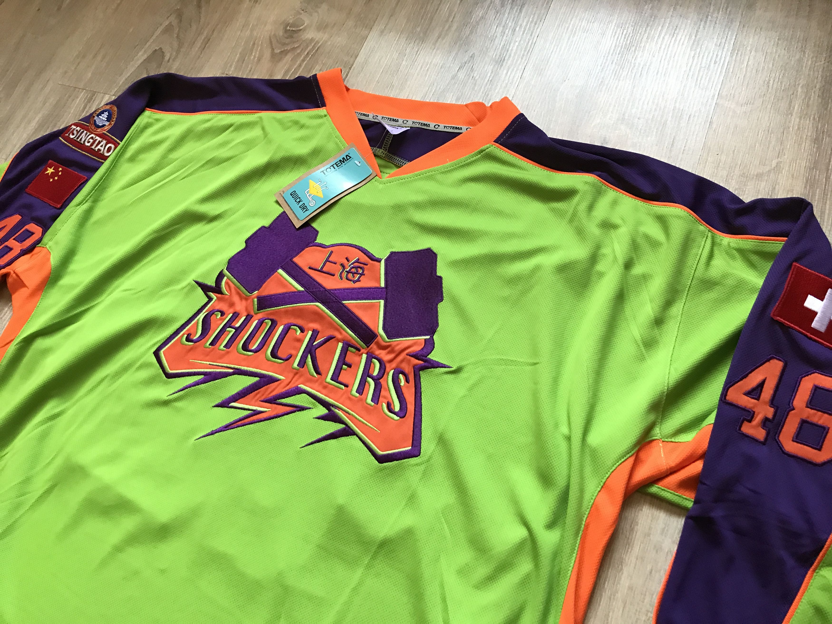 NHL × Vintage Totema Shockers Hockey Jersey #48 RonChamp Size US L / EU 52-54 / 3 - 3 Thumbnail