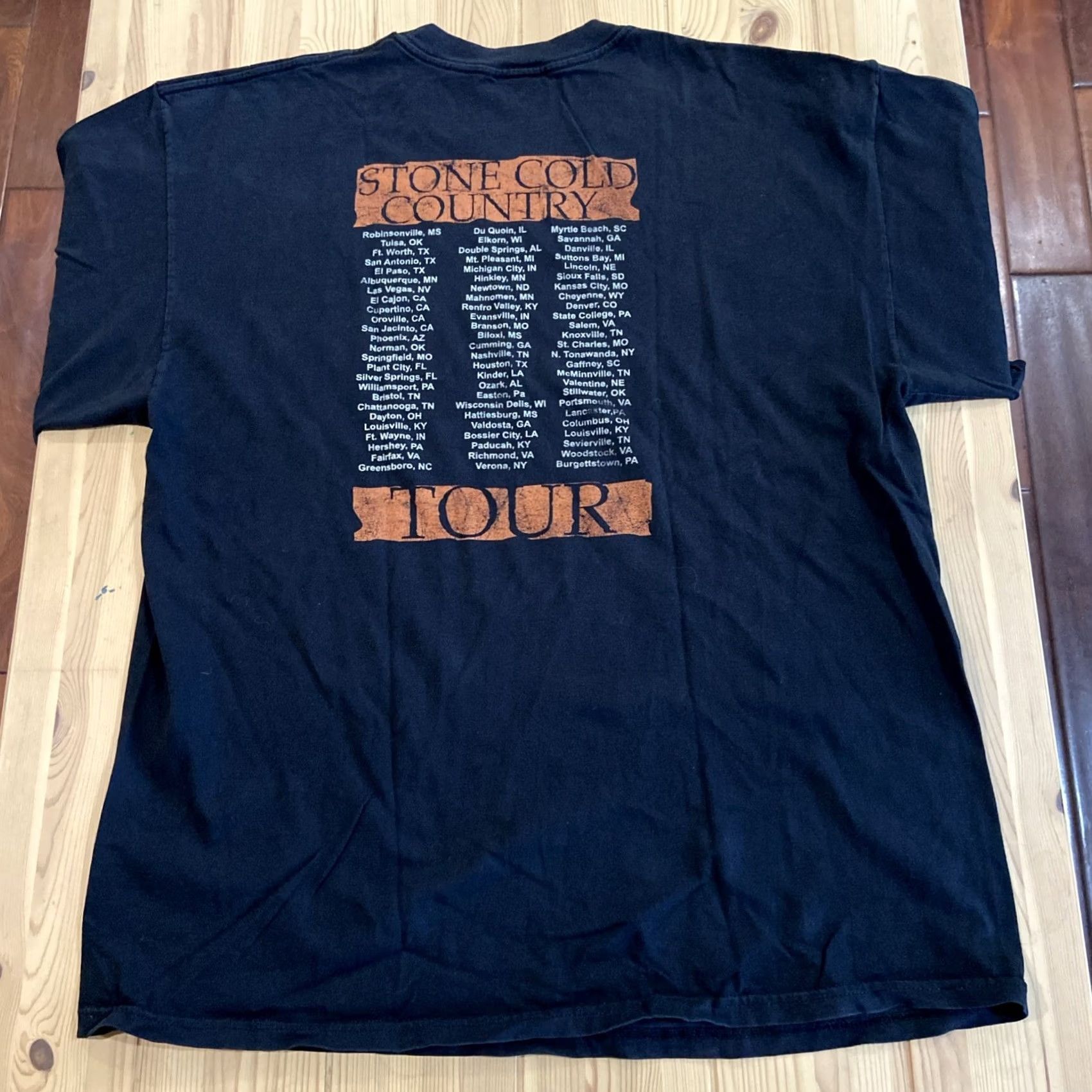 George VINTAGE George Rock T-shirt Unisex XL Mens Black Cotton George Jones The Rock T-shirt XL Black Mens Size US XL / EU 56 / 4 - 6 Thumbnail