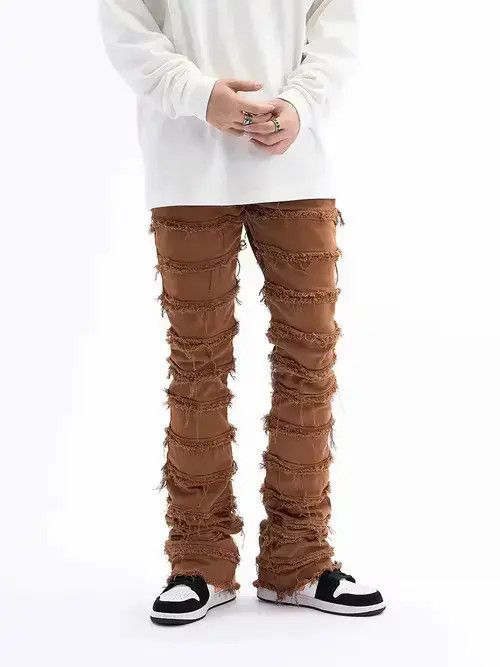 Japanese Brand damaged flared punk ripped jeans Size US 32 / EU 48 - 1 Thumbnail