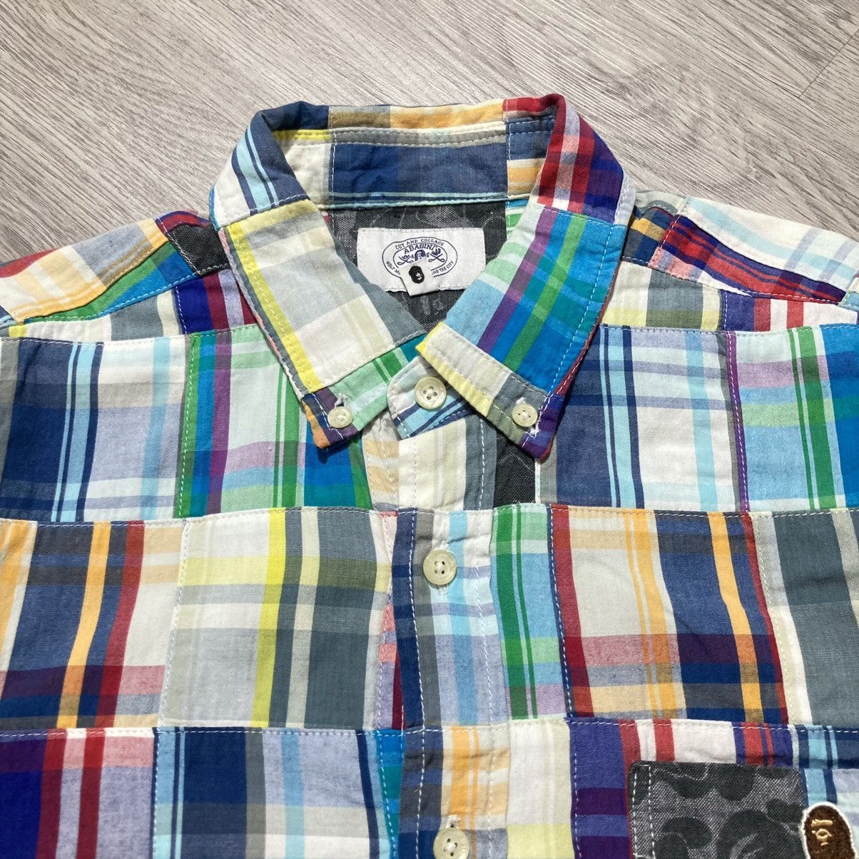 Bape OG Bape A Bathing Ape Camo Patchwork Long Slevee Shirt Size US S / EU 44-46 / 1 - 8 Thumbnail