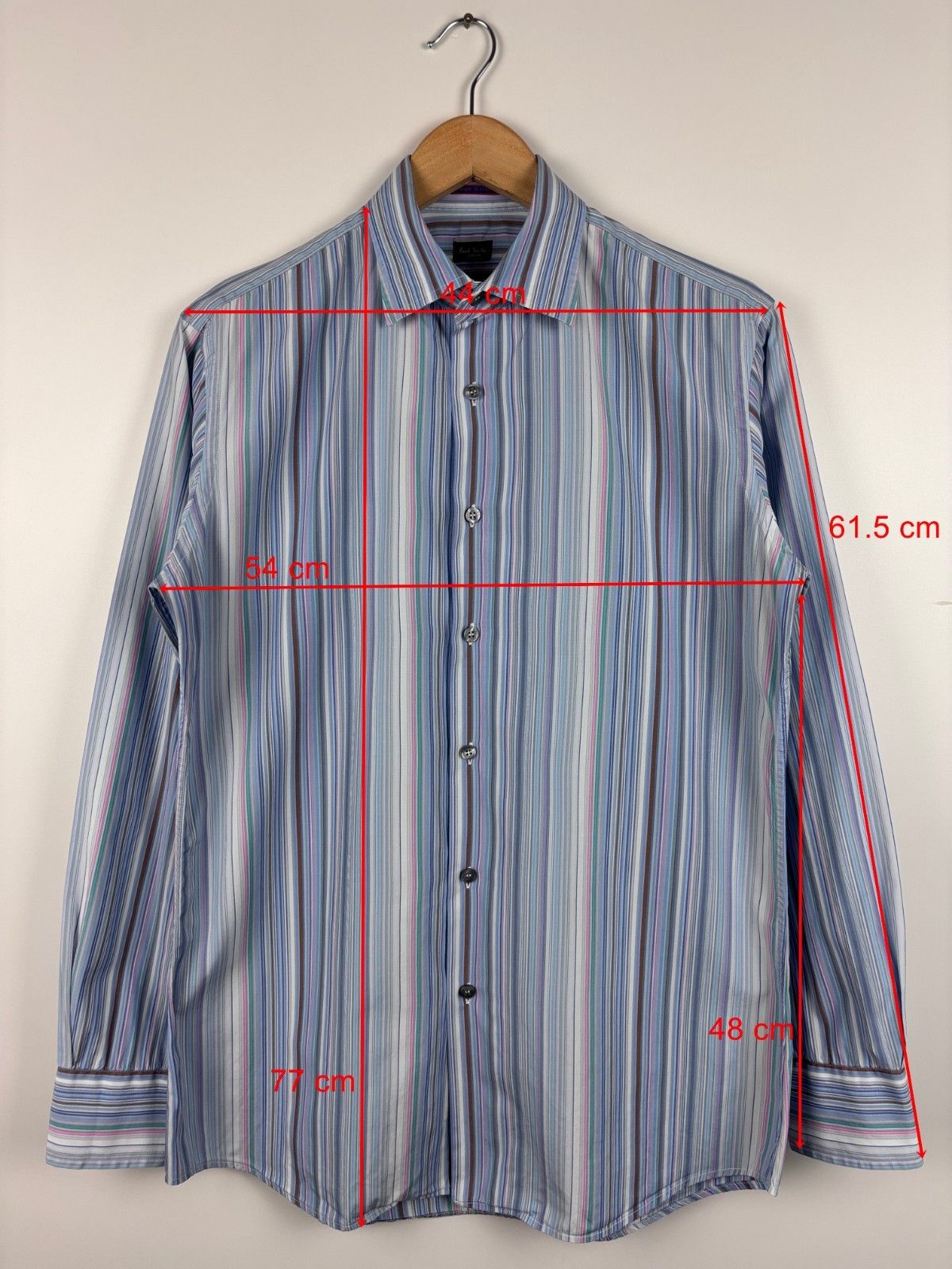 Paul Smith Paul Smith London Striped Long Sleeve Shirt Slim ~M Size US M / EU 48-50 / 2 - 2 Thumbnail