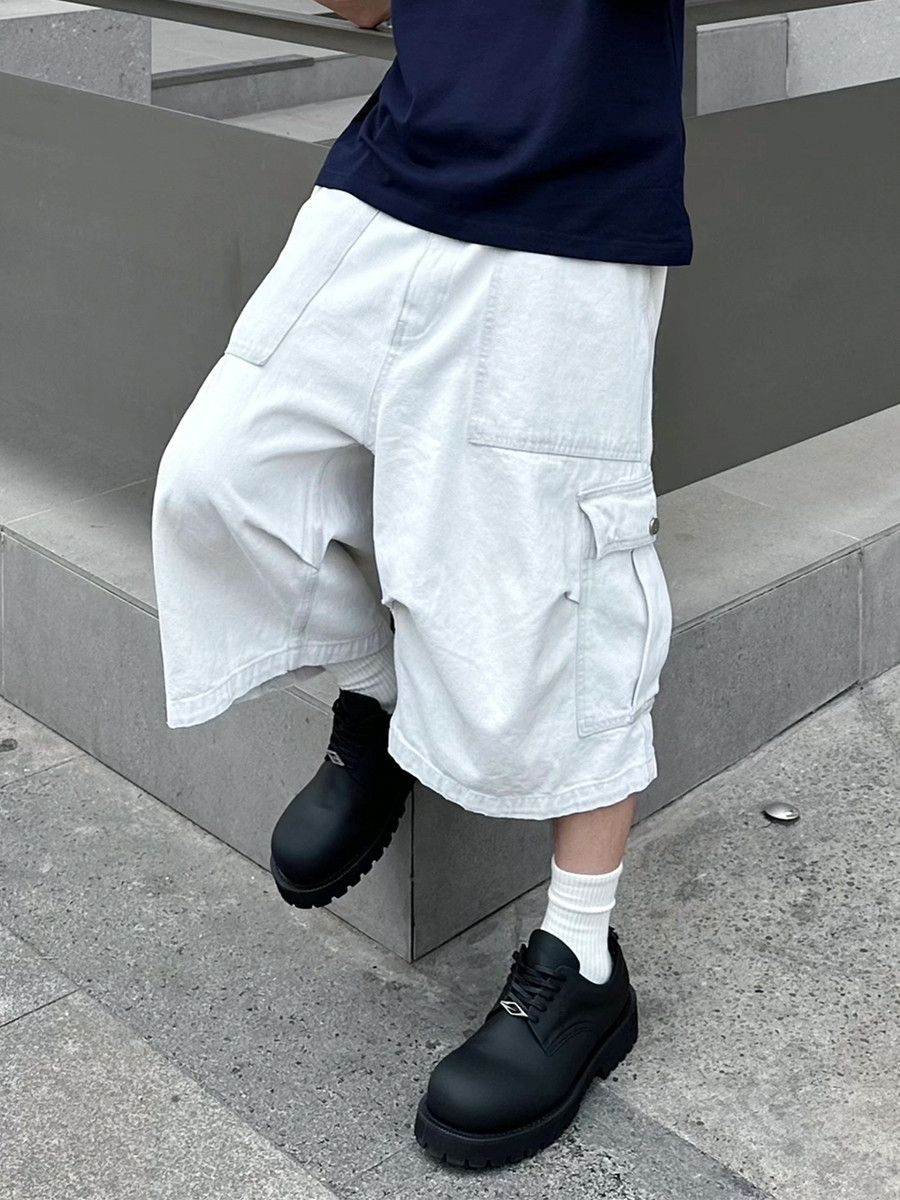 Japanese Brand × Jean × Vintage High Street Denim Short Big Pocket Size US 29 - 5 Thumbnail