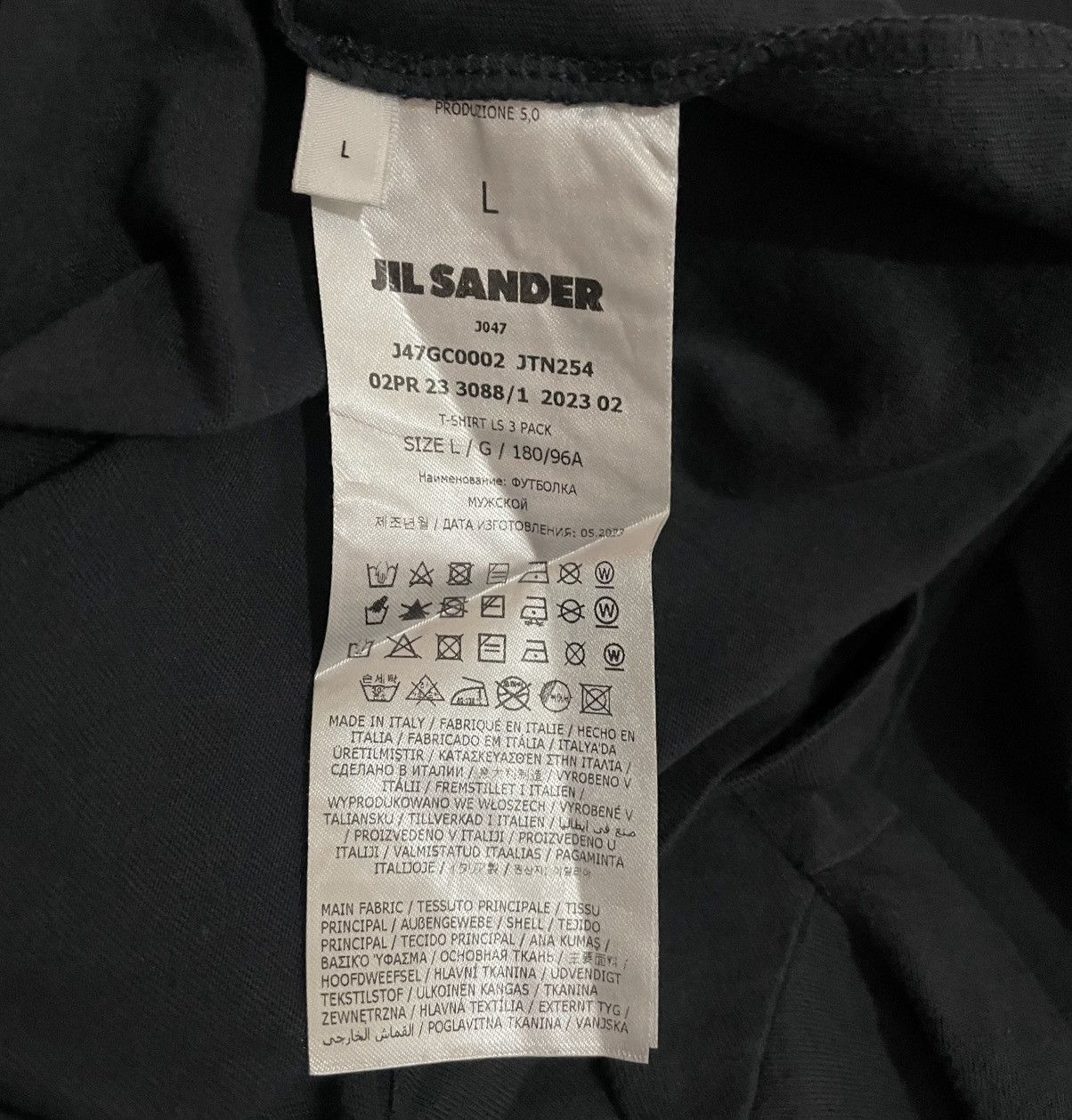 Jil Sander JIL SANDER LONG SLEEVED T-SHIRT Size US L / EU 52-54 / 3 - 8 Thumbnail