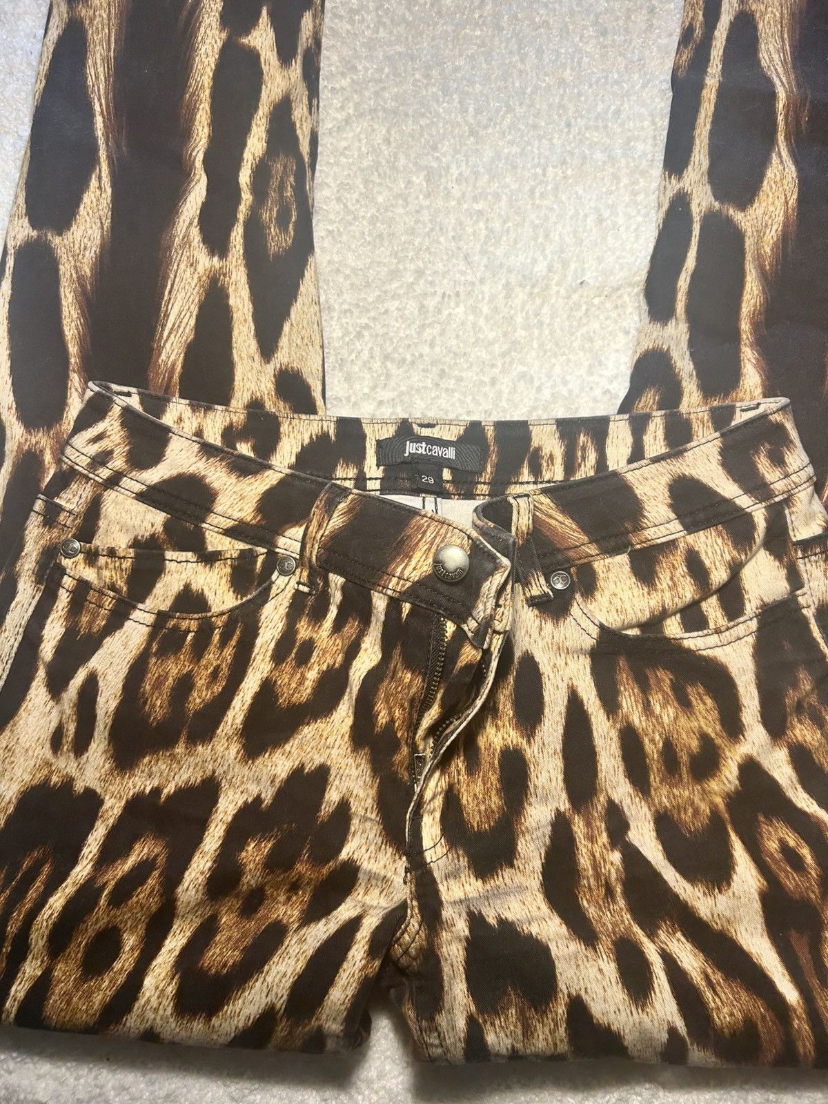 Just Cavalli Just Cavalli Leopard Print Pants Size 29" - 1 Thumbnail