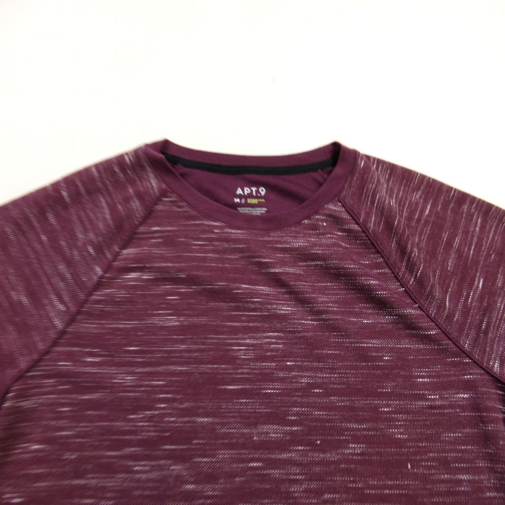 Apt. 9 APT. 9 Shirt Womens Medium Long Sleeve Crew Neck Maroon Outdoors Casual Size M / US 6-8 / IT 42-44 - 3 Thumbnail