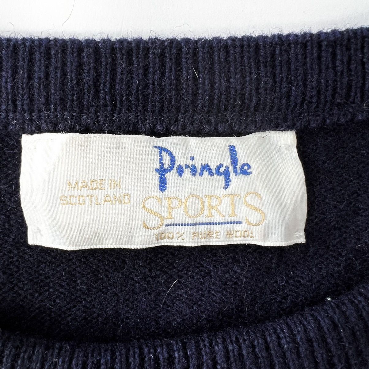 Pringle Of Scotland PRINGLE SPORTS Scotland Navy blue wool sweater XXL Size US XXL / EU 58 / 5 - 8 Thumbnail