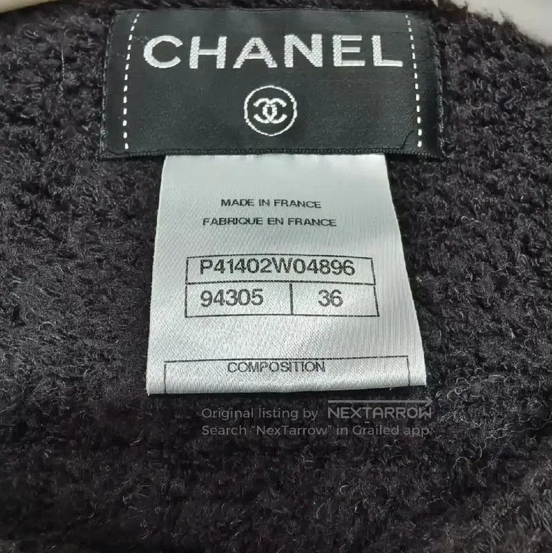 Chanel Chanel Black Women's Jacket Size S . Size S / US 4 / IT 40 - 3 Thumbnail