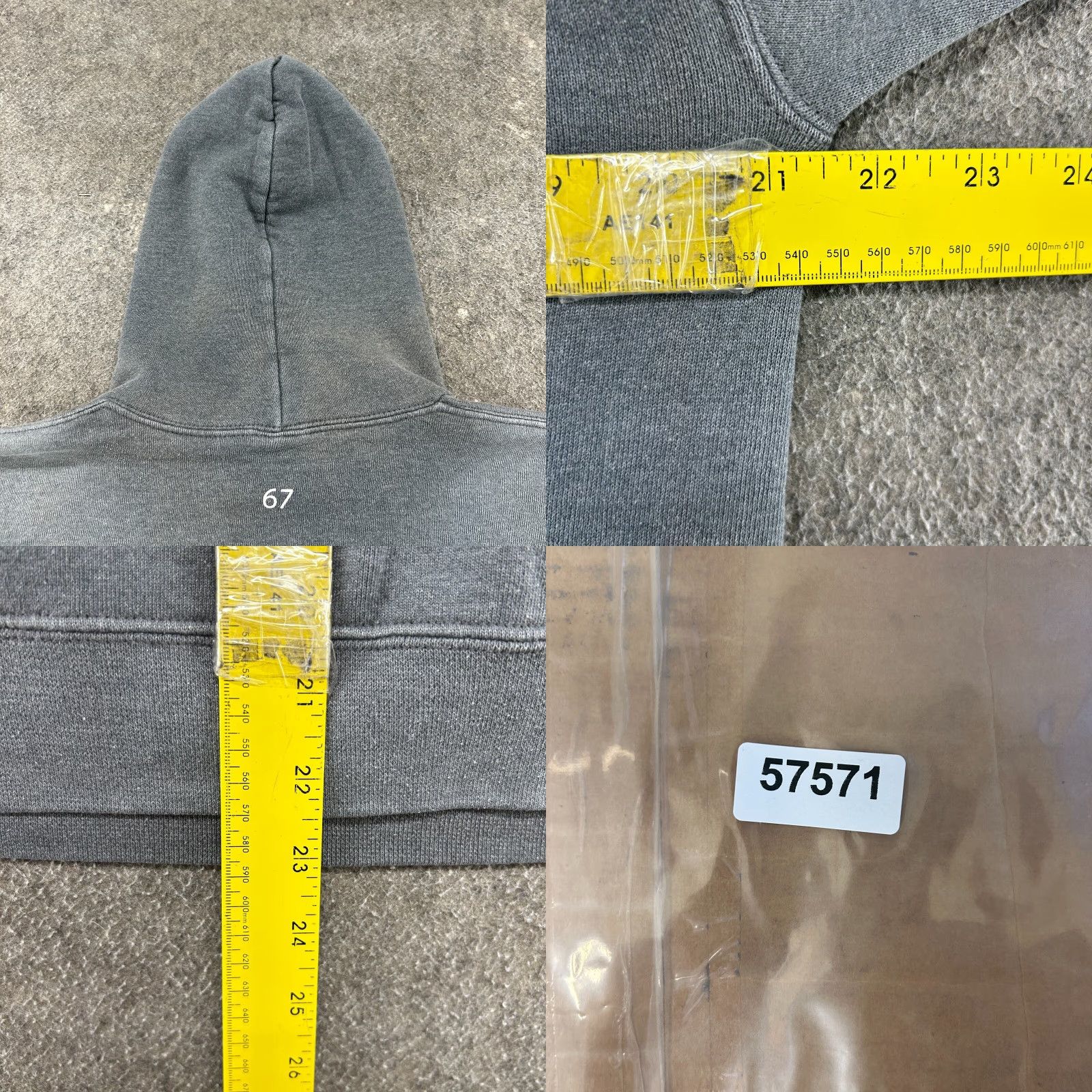 Russell Athletic VINTAGE Russell Hoodie Mens M Grey Pullover Eisenhower Track Field Sun Faded Size US M / EU 48-50 / 2 - 8 Thumbnail