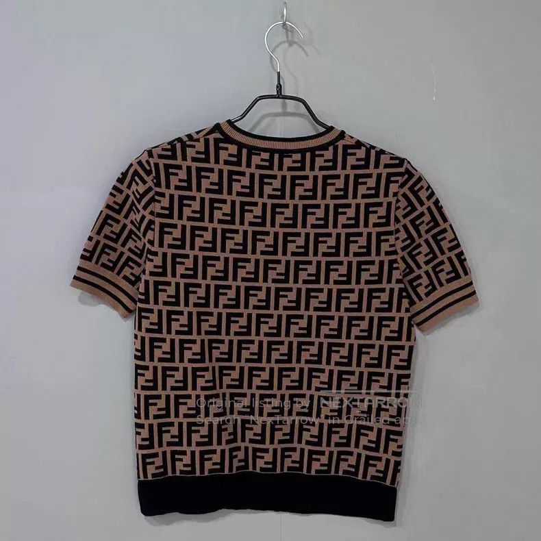 Fendi Fendi Monogram Knit Short Sleeve Size XS / US 0-2 / IT 36-38 - 3 Thumbnail