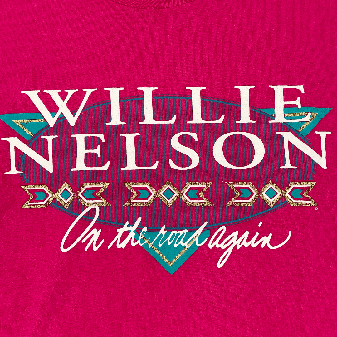 Band Tees × Vintage Vintage 90s Willie Nelson On The Road Again Size US M / EU 48-50 / 2 - 6 Thumbnail