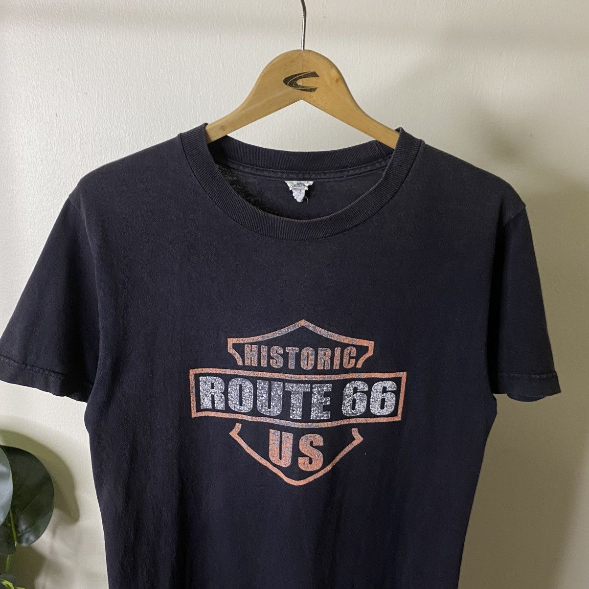Vintage Y2K Route 66 Historic US Harley Davidson Logo Style T Shirt Size US S / EU 44-46 / 1 - 2 Thumbnail