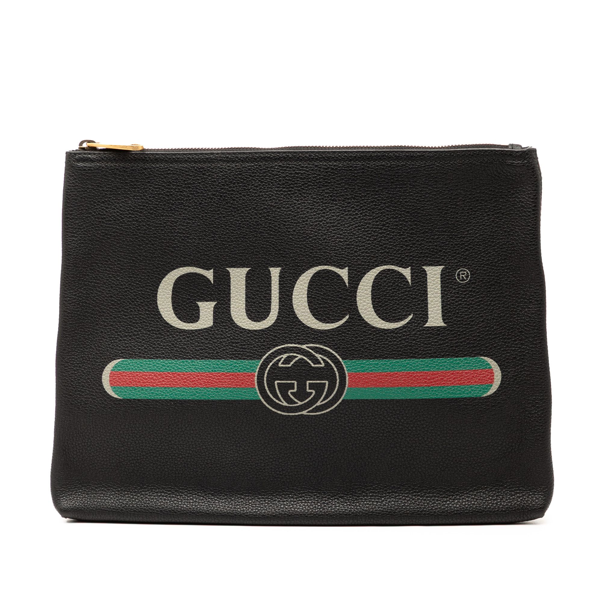 Gucci Gucci Medium Calfskin Logo Portfolio Clutch Size ONE SIZE - 1 Thumbnail