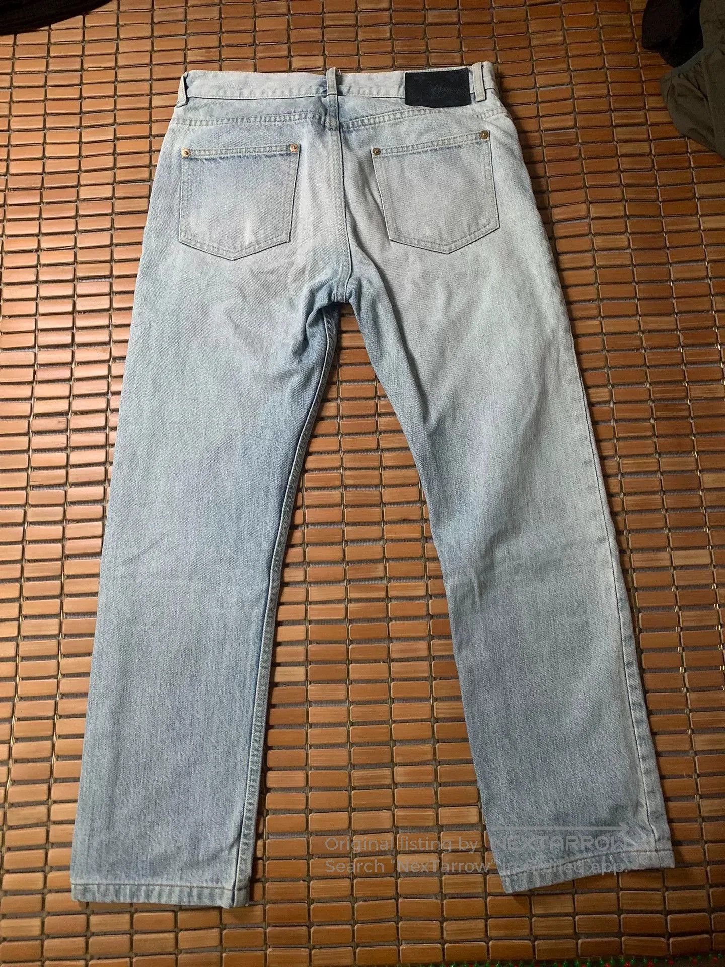 Louis Vuitton Louis Vuitton Leather Patch Jeans. Size 28" / US 6 / IT 42 - 3 Thumbnail