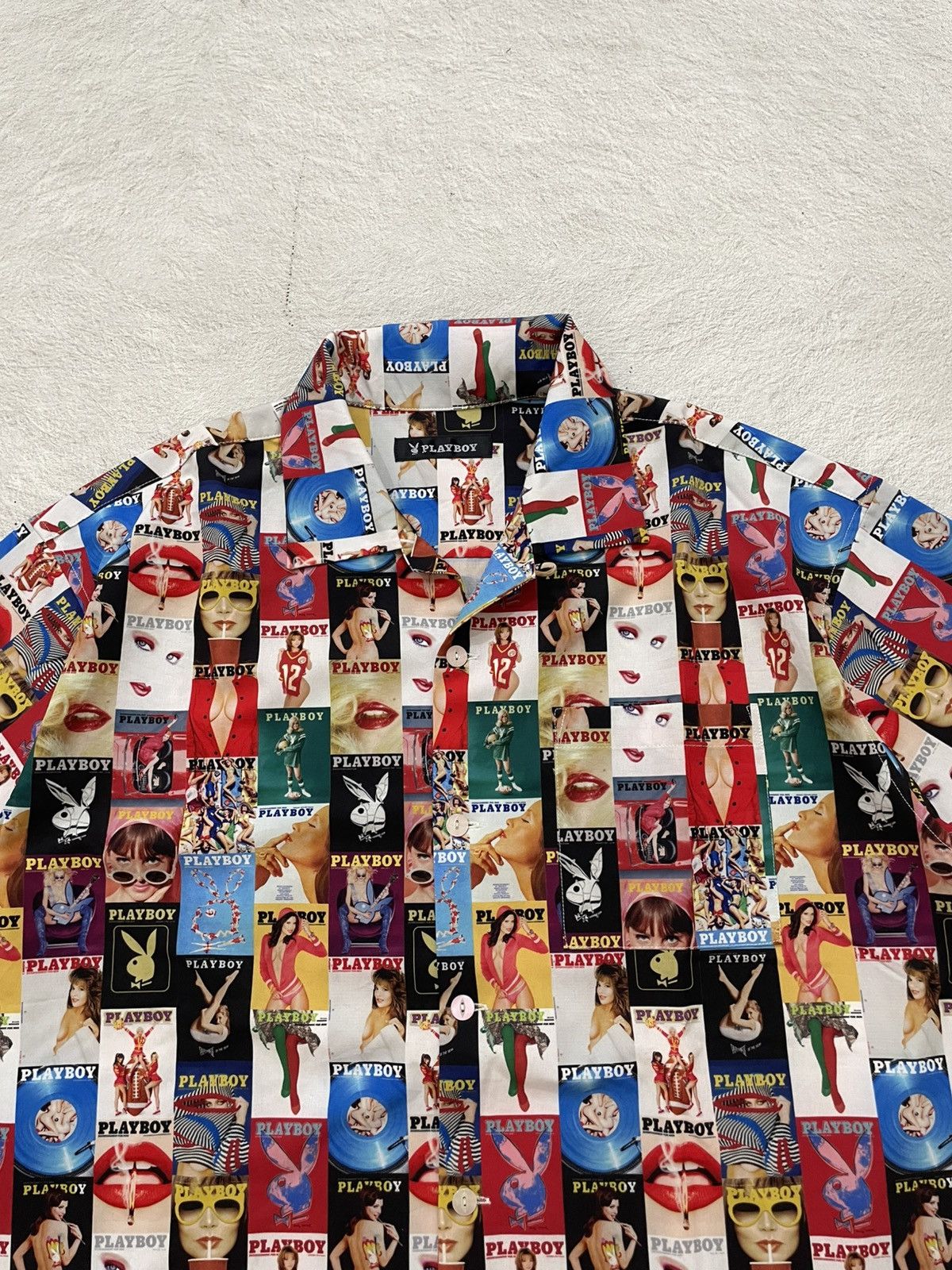 Hysteric Glamour 2000s Rare Playboy Collage AOP Hawaiian Shirt Vintage Y2K Size US XL / EU 56 / 4 - 2 Thumbnail