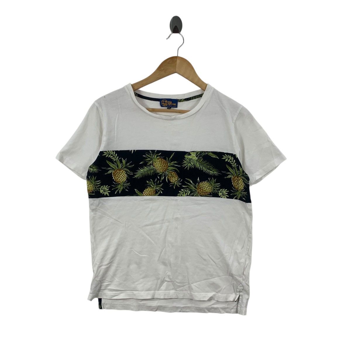 Reyn Spooner REYN SPOONER HAWAII Pineapple Over Print Tee Shirt Top Beach Size L / US 10 / IT 46 - 4 Thumbnail